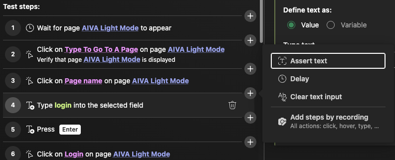 Screenshot of AIVA edit mode