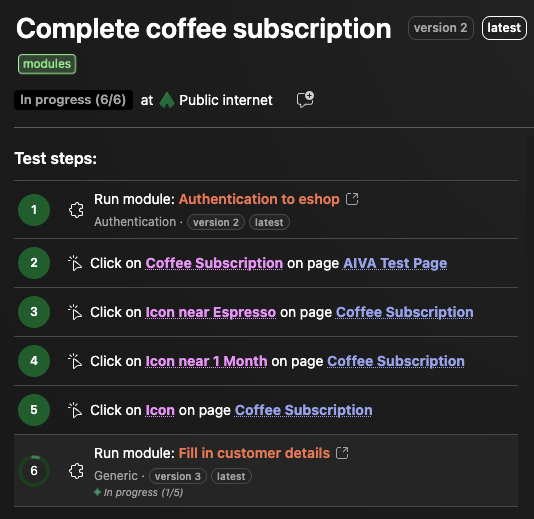Generic and authentication module in test